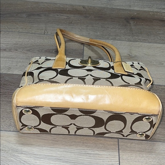 COACH Hampton Madeline Signature Satchel Handbag - Picture 2 of 8